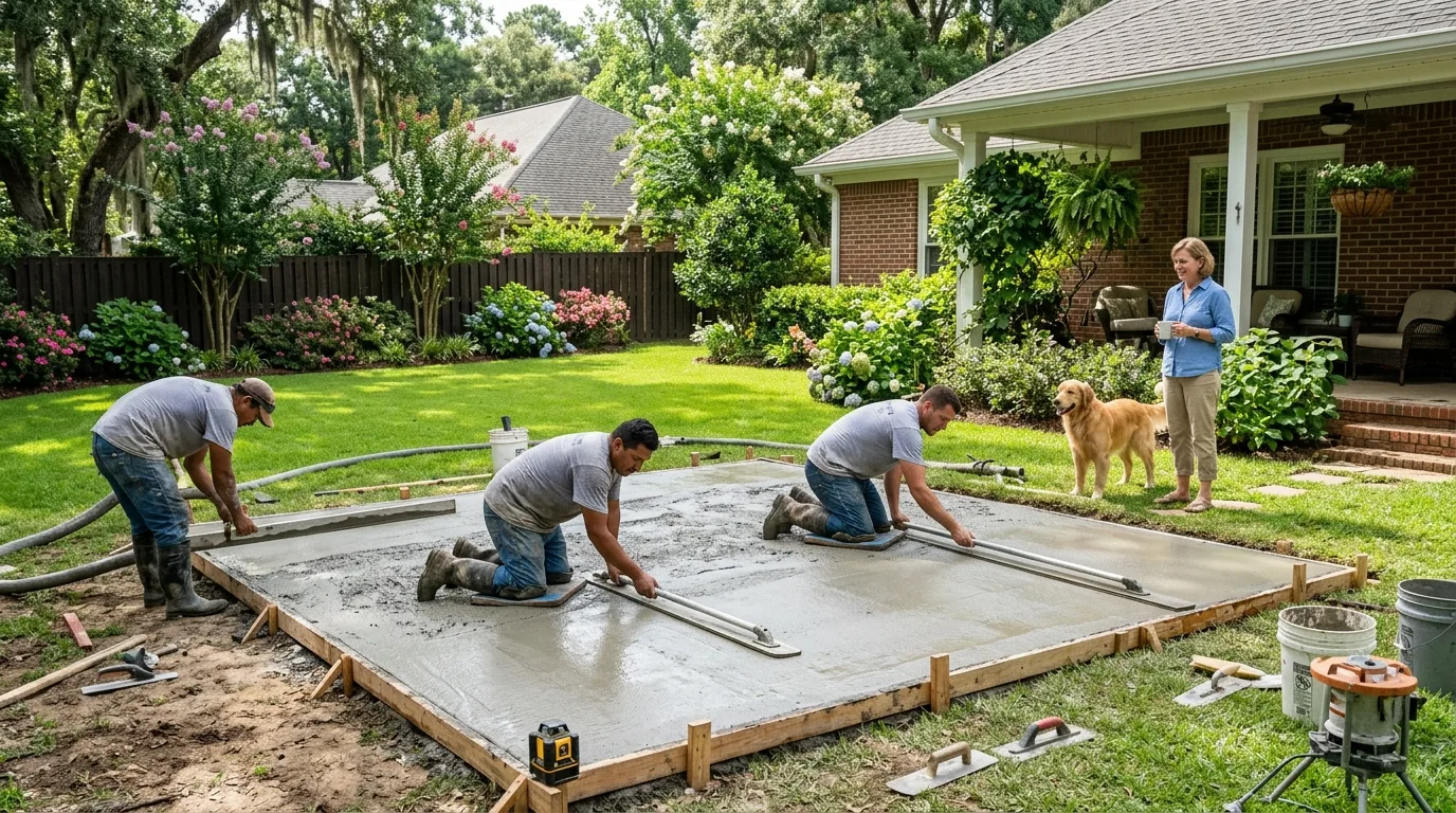 Stamped Concrete vs. Broom Finish: Best Choice for Grapevine Homes