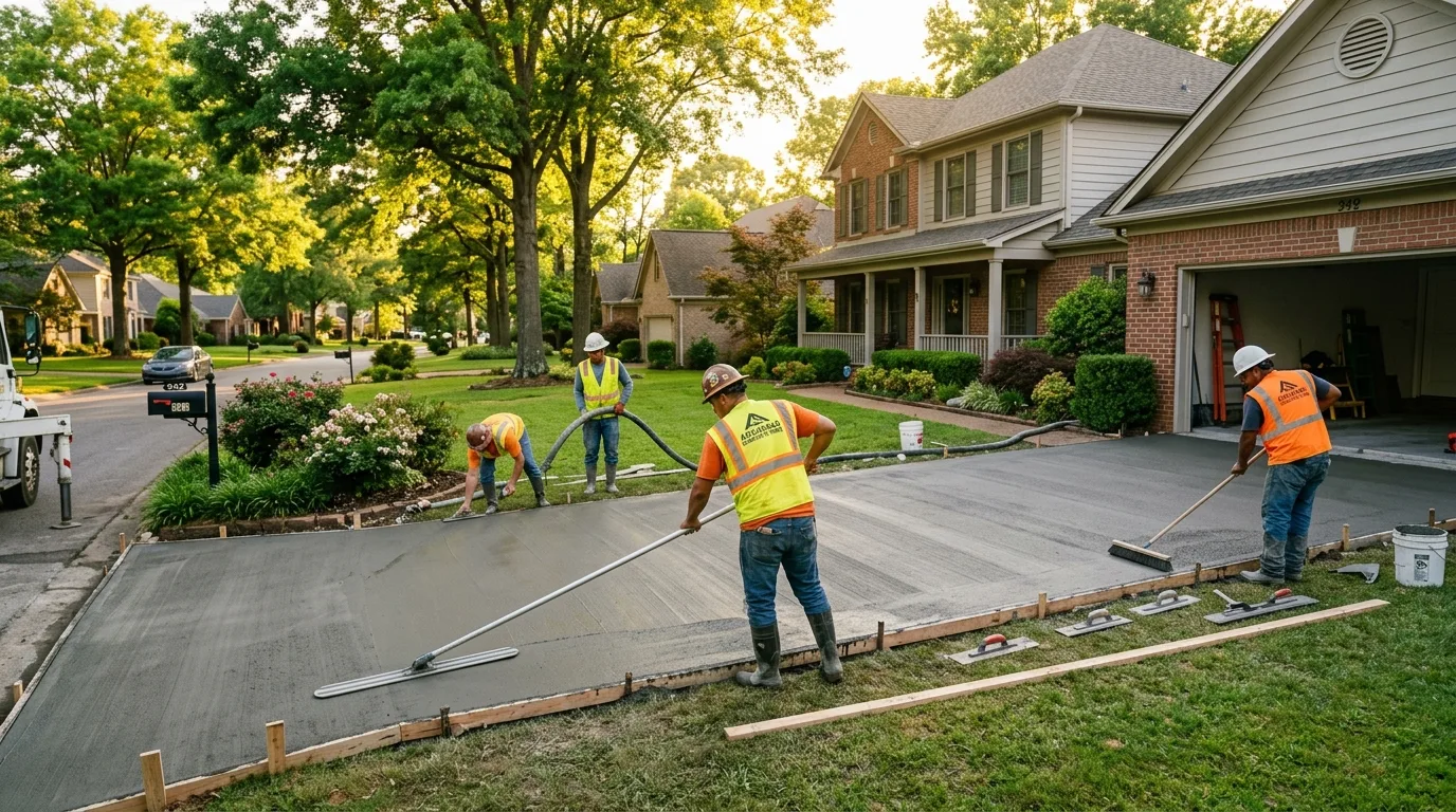 Professional concrete services in Grapevine, Texas